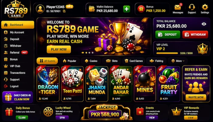 rs789 game dashboard image