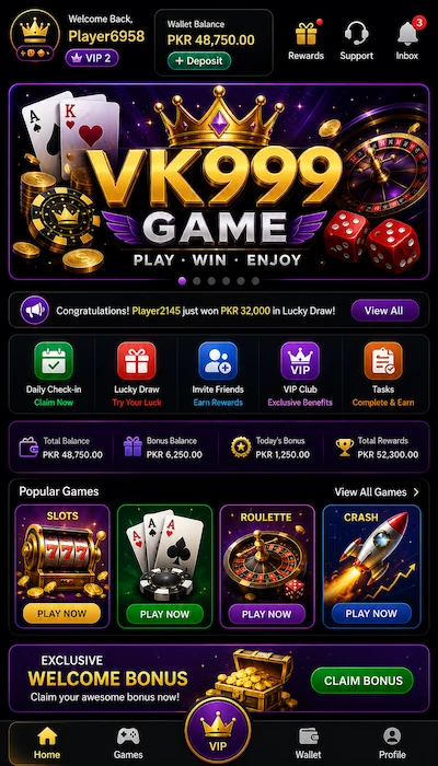 vk 999 game dashboard image